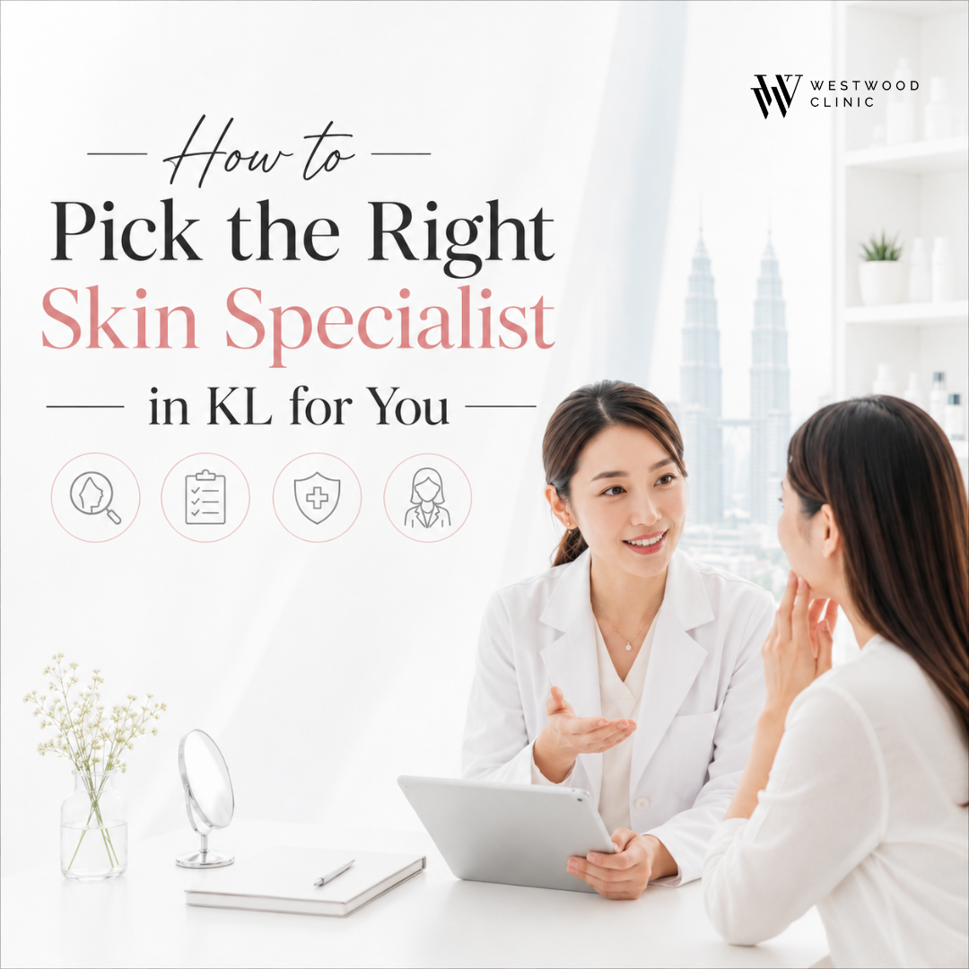 a patient consulting a skin specialist