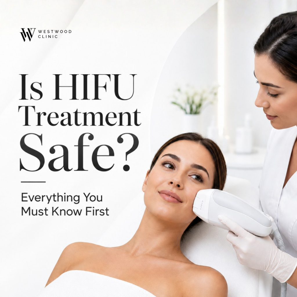 woman undergoing hifu treatment