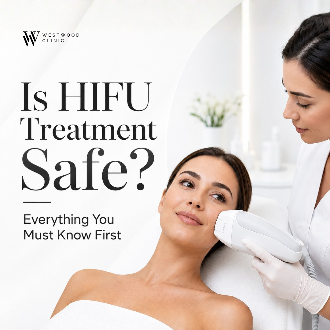 woman undergoing hifu treatment