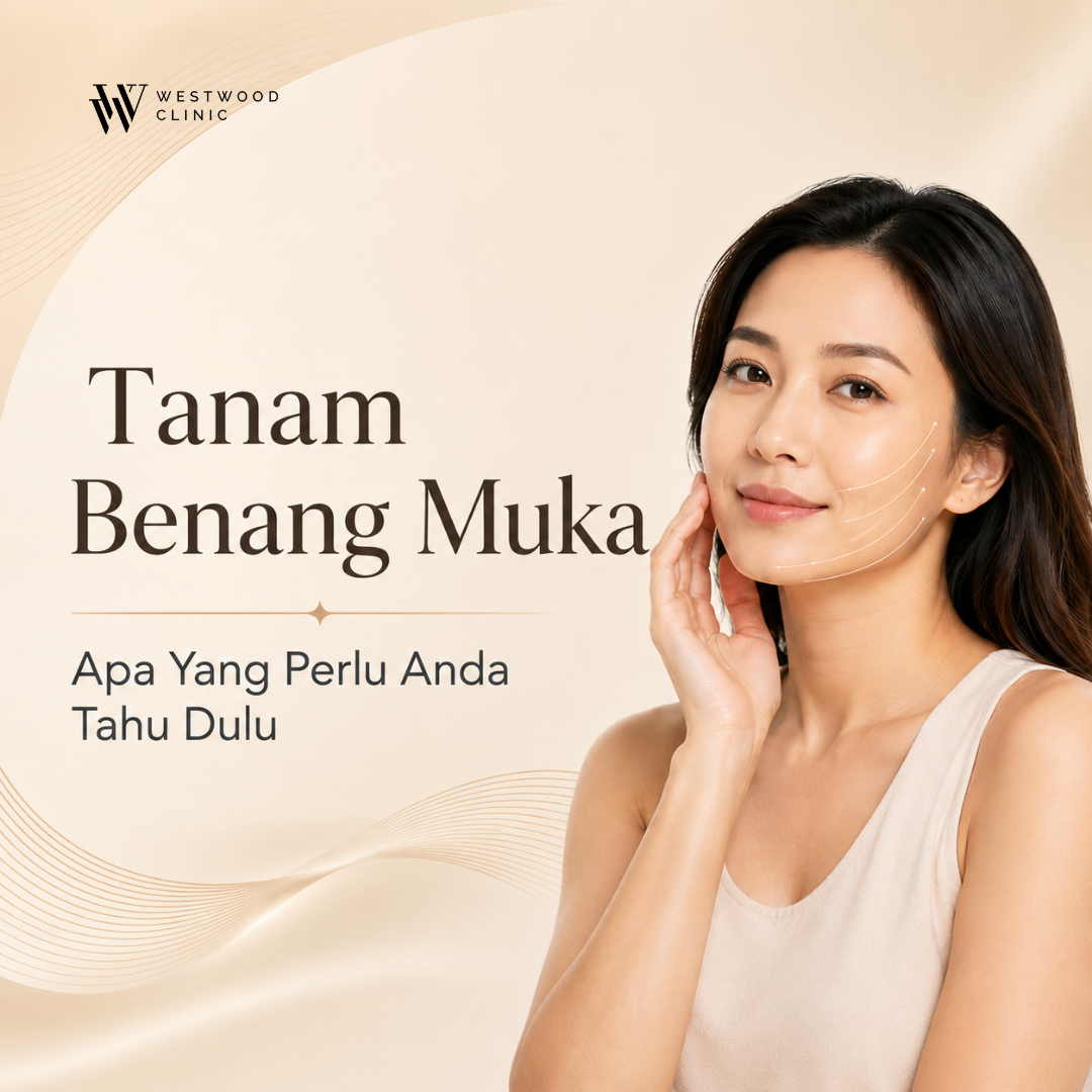 woman with sharp jawline and a hand on her face
